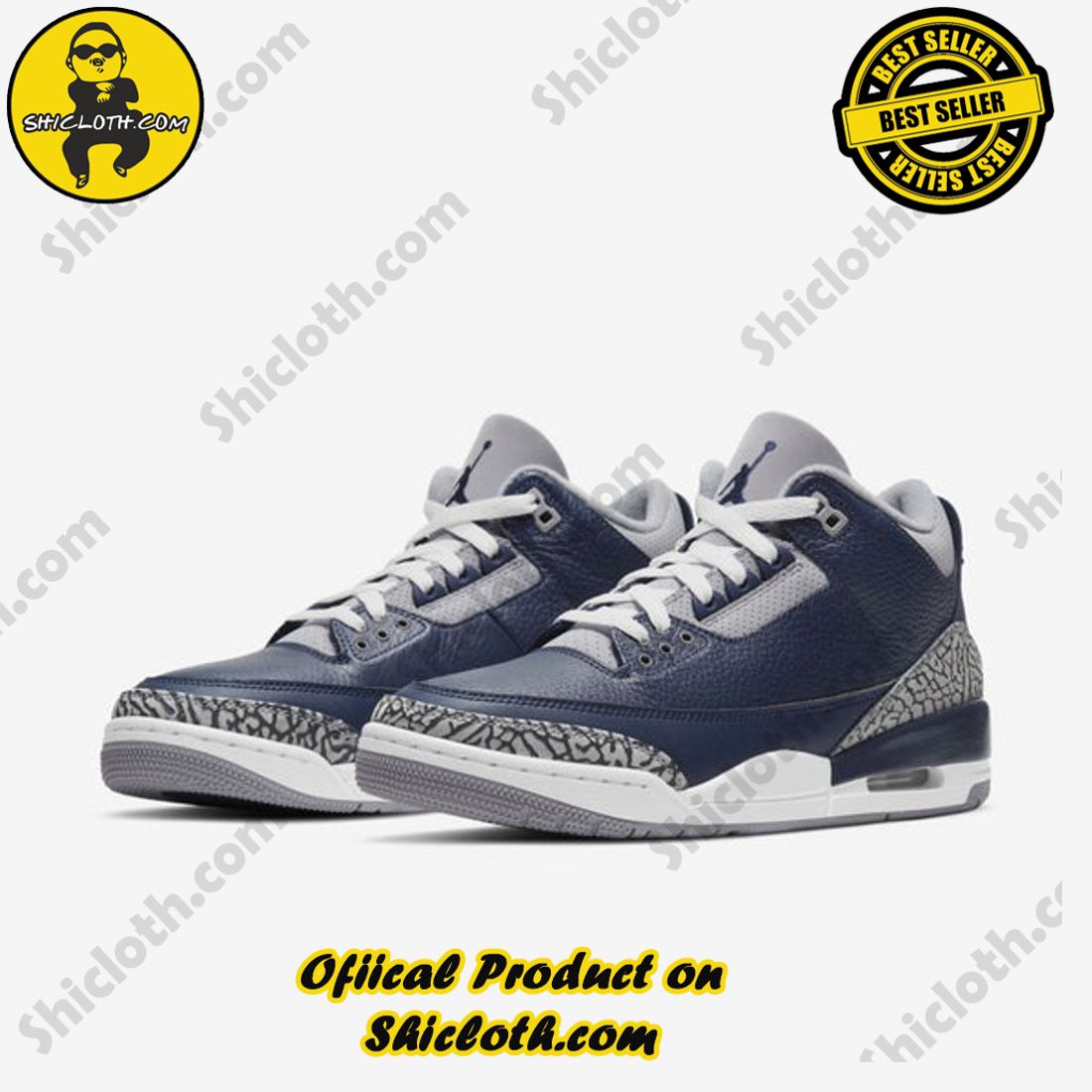 Best Seller: Step Up Your Style with Authentic Air Jordan Sneakers from Shiclothshop 6 Authentic Jordan 3 Retro Muslin