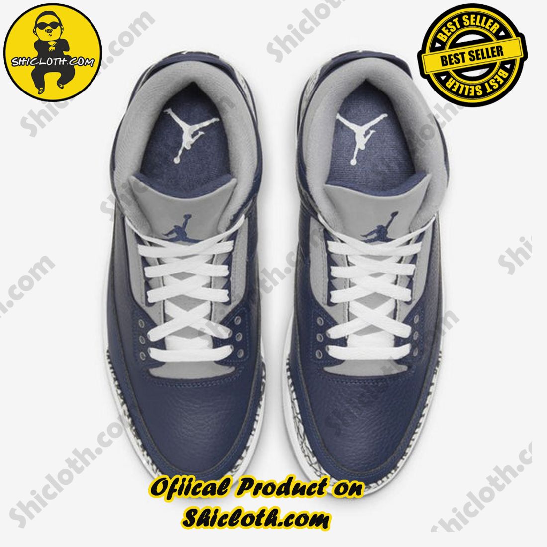 Authentic Jordan 3 Retro Georgetown (2021) 3 Authentic Jordan 3 Retro Georgetown (2021) - Image 3