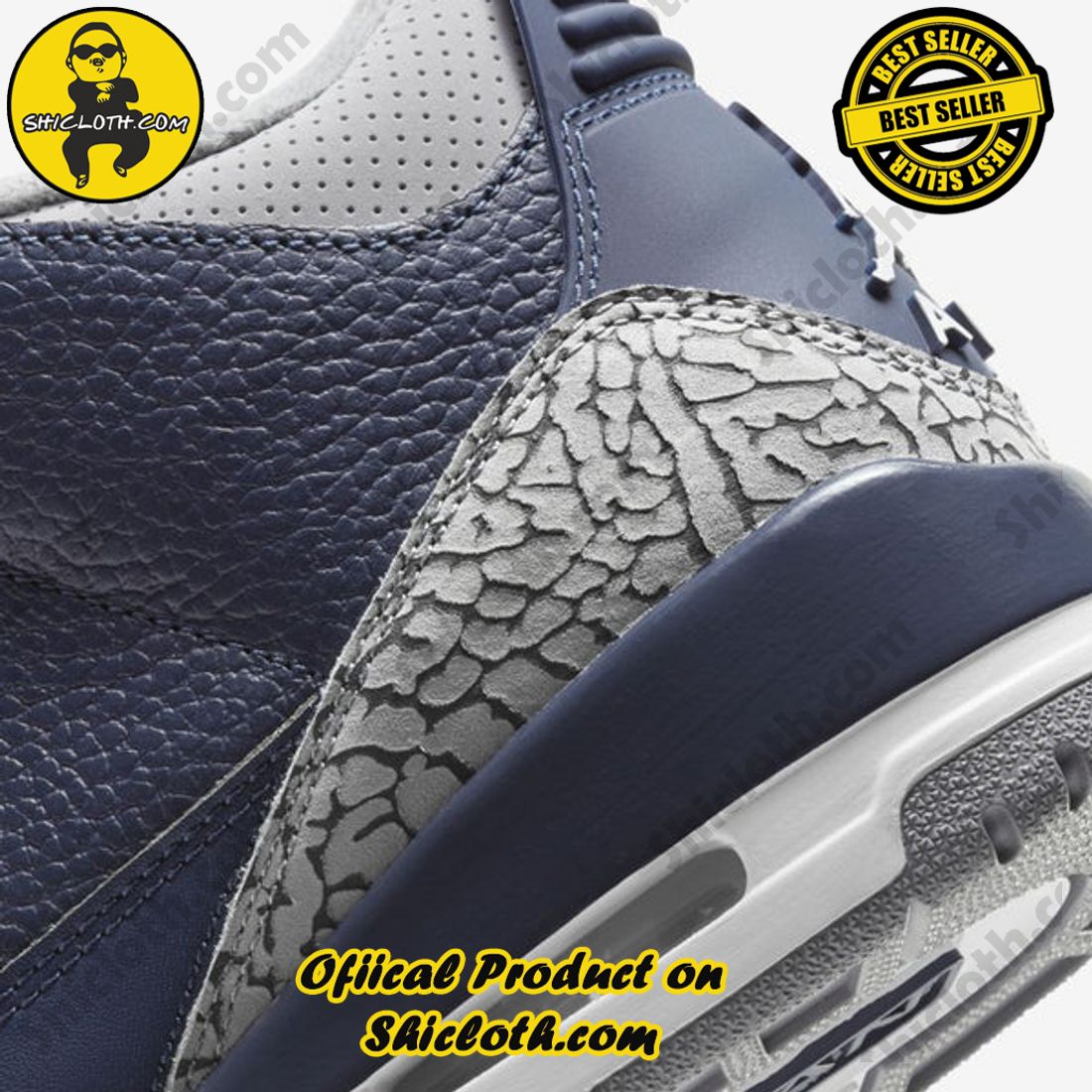 Authentic Jordan 3 Retro Georgetown (2021) 4 Authentic Jordan 3 Retro Georgetown (2021) - Image 4