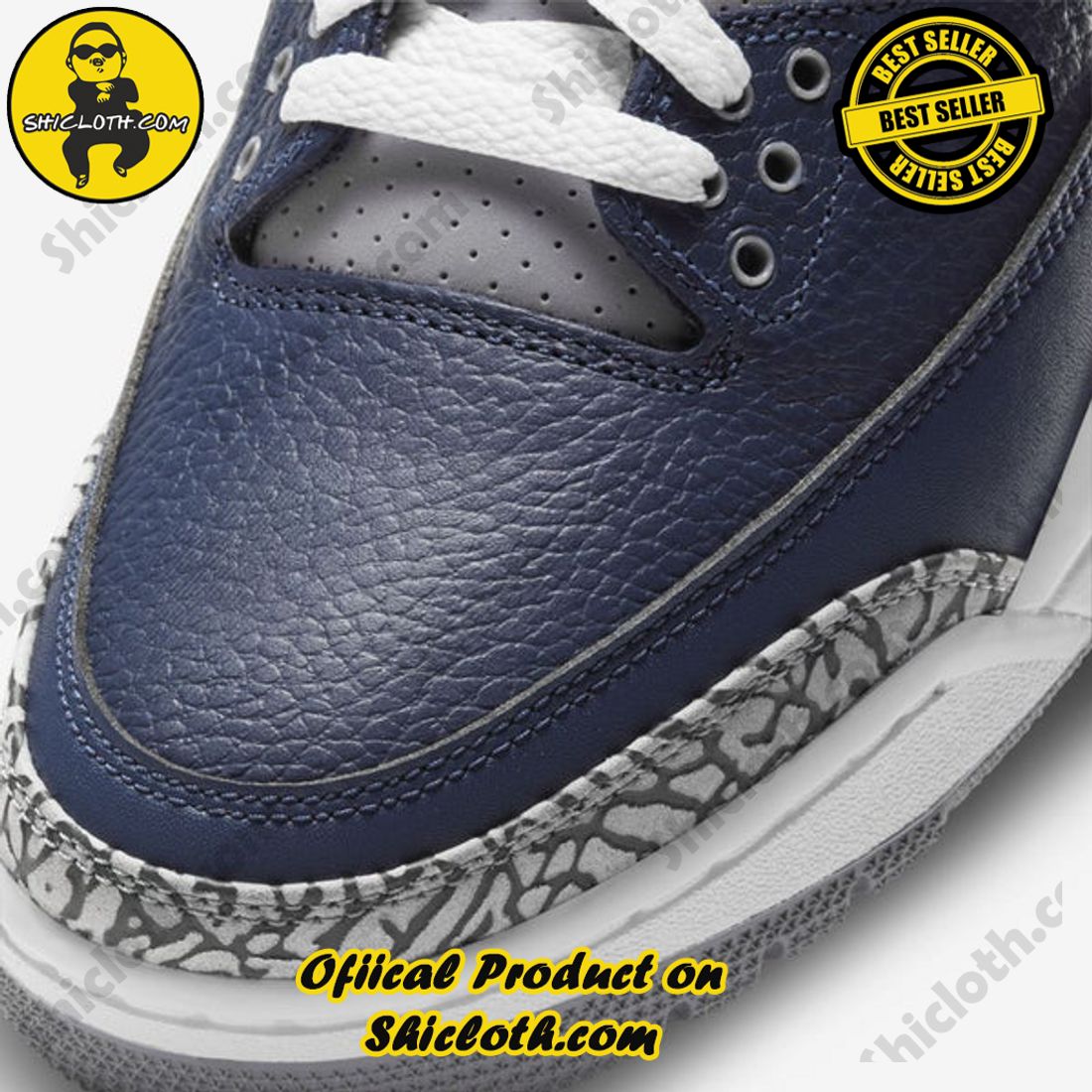 Authentic Jordan 3 Retro Georgetown (2021) 5 Authentic Jordan 3 Retro Georgetown (2021) - Image 5