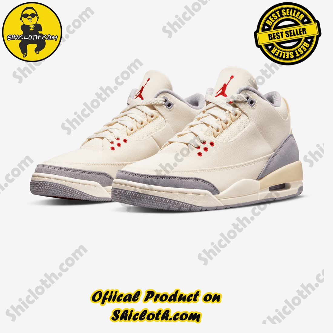 Best Seller: Step Up Your Style with Authentic Air Jordan Sneakers from Shiclothshop 7 Authentic Jordan 3 Retro UNC (2020)