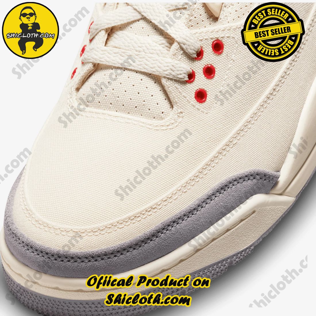 Authentic Jordan 3 Retro Muslin 4 Authentic Jordan 3 Retro Muslin - Image 4
