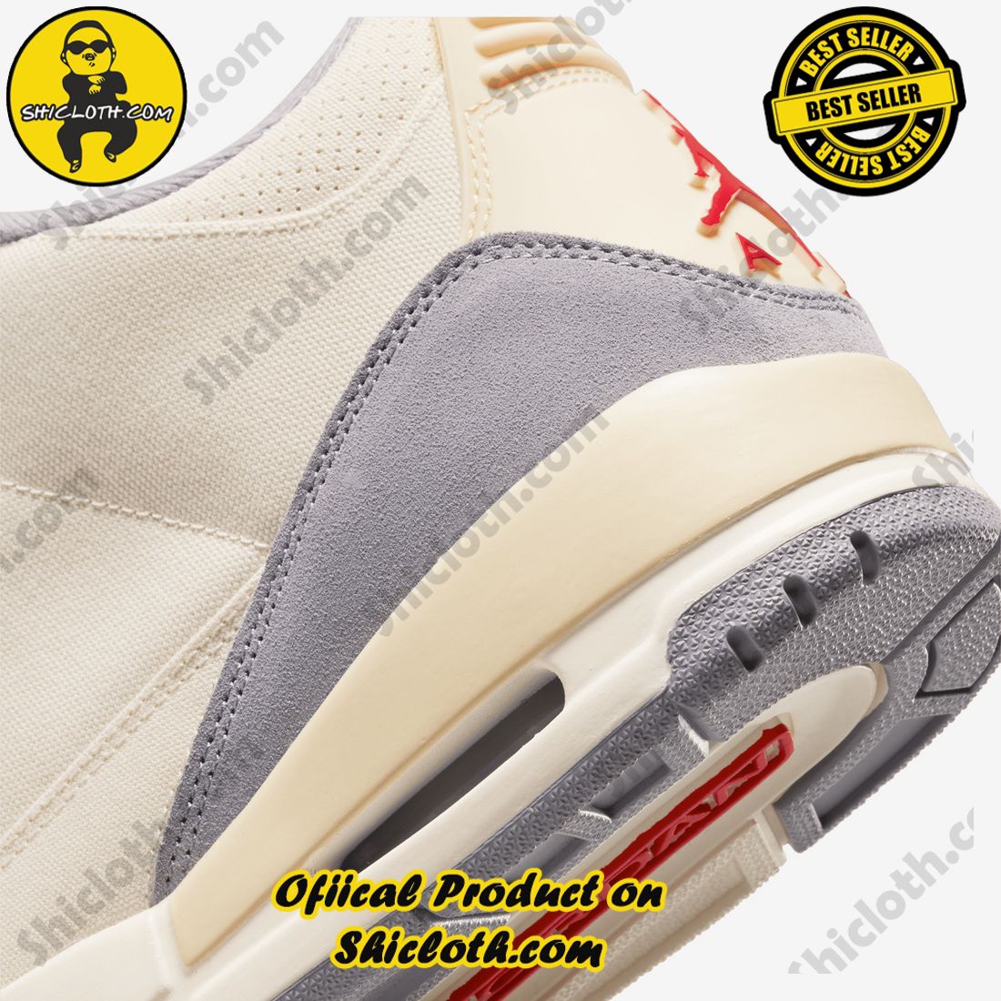 Authentic Jordan 3 Retro Muslin 5 Authentic Jordan 3 Retro Muslin - Image 5