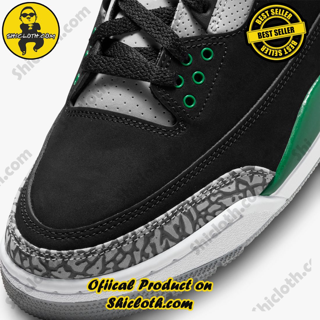 Authentic Jordan 3 Retro Pine Green 4 Authentic Jordan 3 Retro Pine Green - Image 4