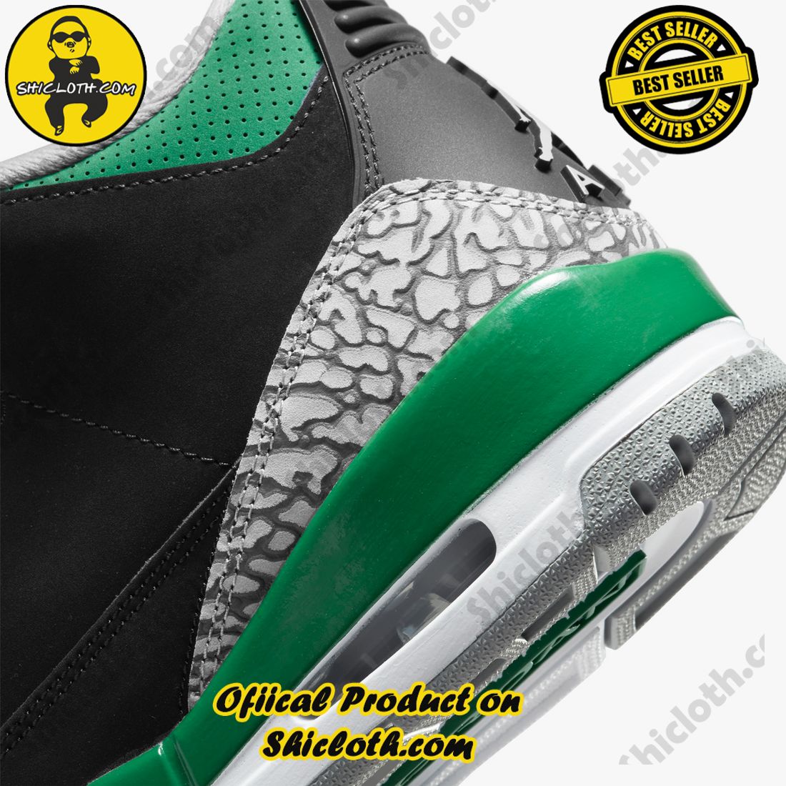 Authentic Jordan 3 Retro Pine Green 5 Authentic Jordan 3 Retro Pine Green - Image 5