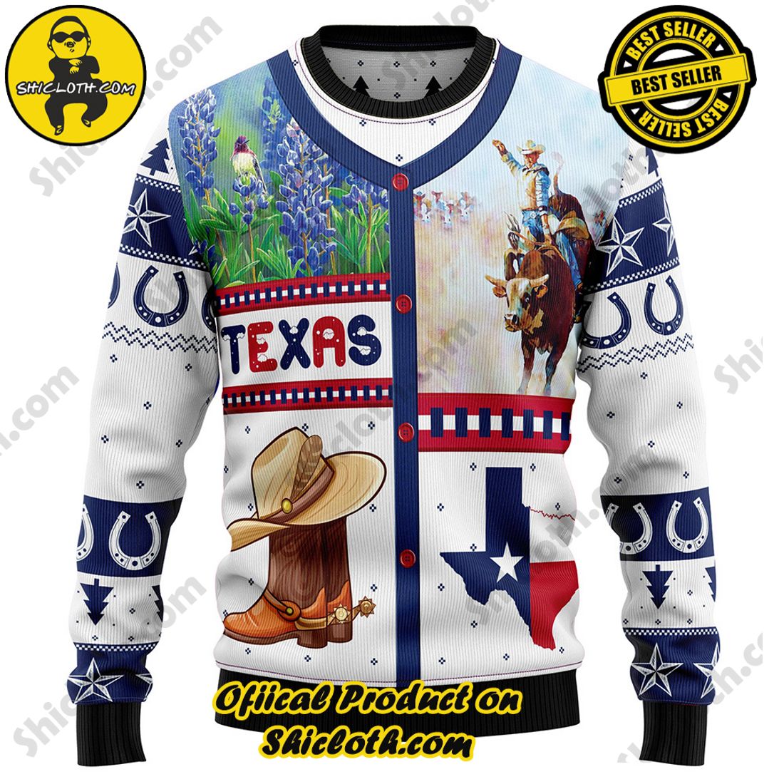 Hot Trending Shiclothshop's Sweaters: The Perfect Fashionable Gift for Everyone 39 Awesome Texas Ugly Christmas Sweater