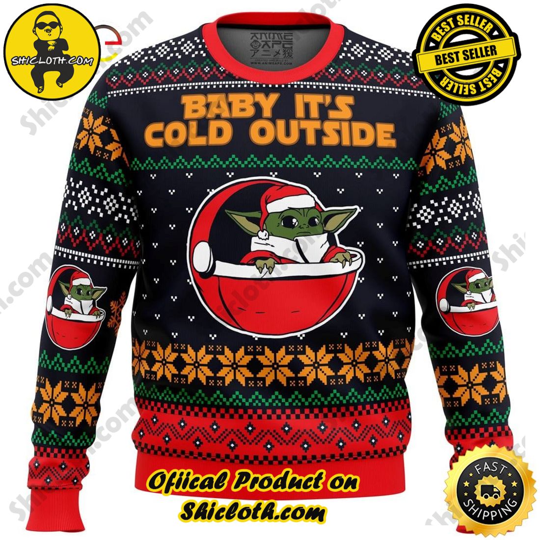 Best Seller and Hot Trending : Exploring Shicloth's NFL Ugly Sweater Collection 4 Baby Its Cold Outside Star Ugly Sweater