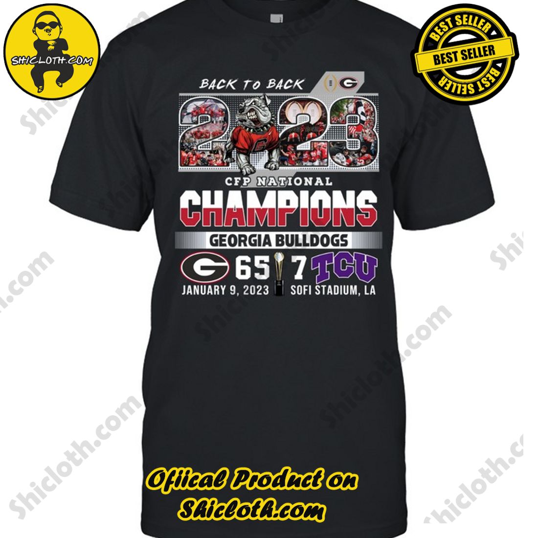 Georgia Bulldogs Back to Back 2023 College football playoff National  Championship Champions shirt - Freedomdesign