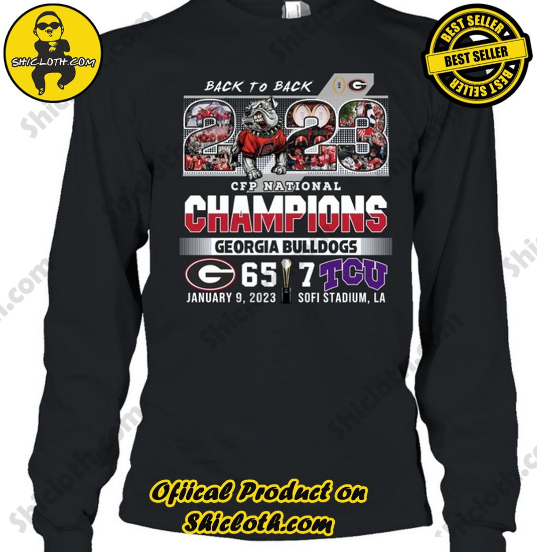 Georgia Bulldogs Back to Back 2023 College football playoff National  Championship Champions shirt - Freedomdesign