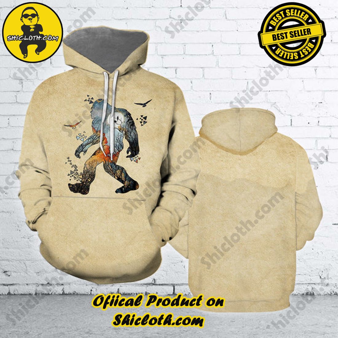 Shiclothshop's 3D Hoodies: The Ultimate Fashionable Gift for Everyone 8 Bigfoot 3D All Over Print Hoodie