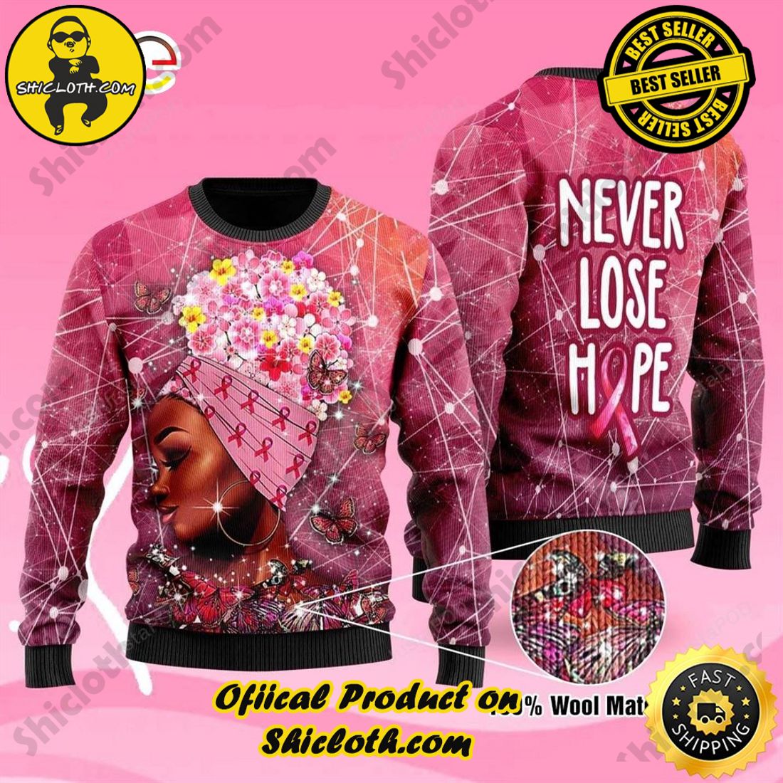 Hot trending for Christmas : Sweaters from Shiclothshop 5 Breast Cancer Awareness Gifts Christmas Ugly Sweater Ideas