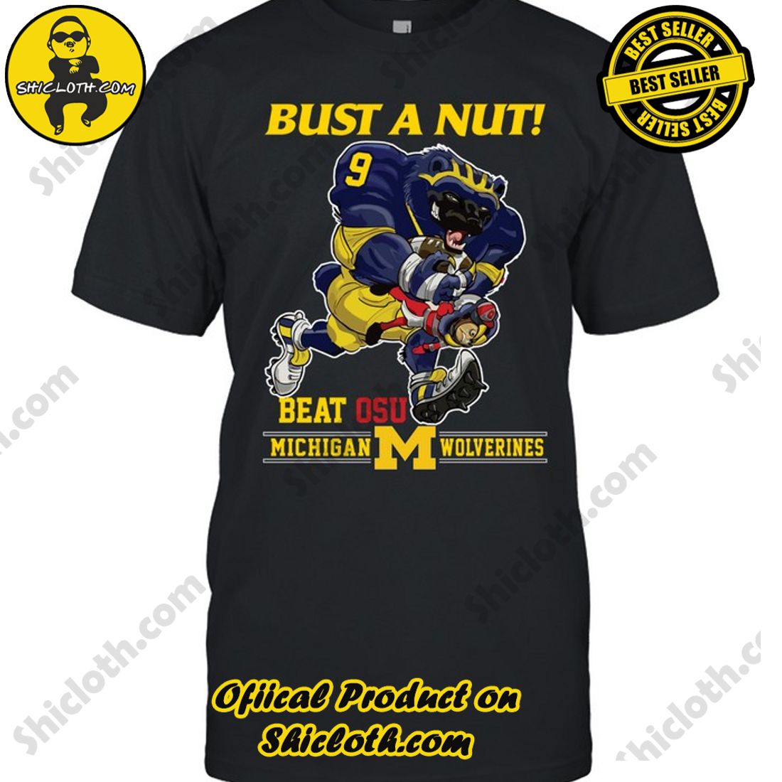 Hot trending: Discover the Ultimate Georgia Bulldogs and Michigan Wolverines Fan Gear Collection at Shiclothshop 4 Bust a Nut Beat OSU Michigan Wolverines Unisex T-Shirt