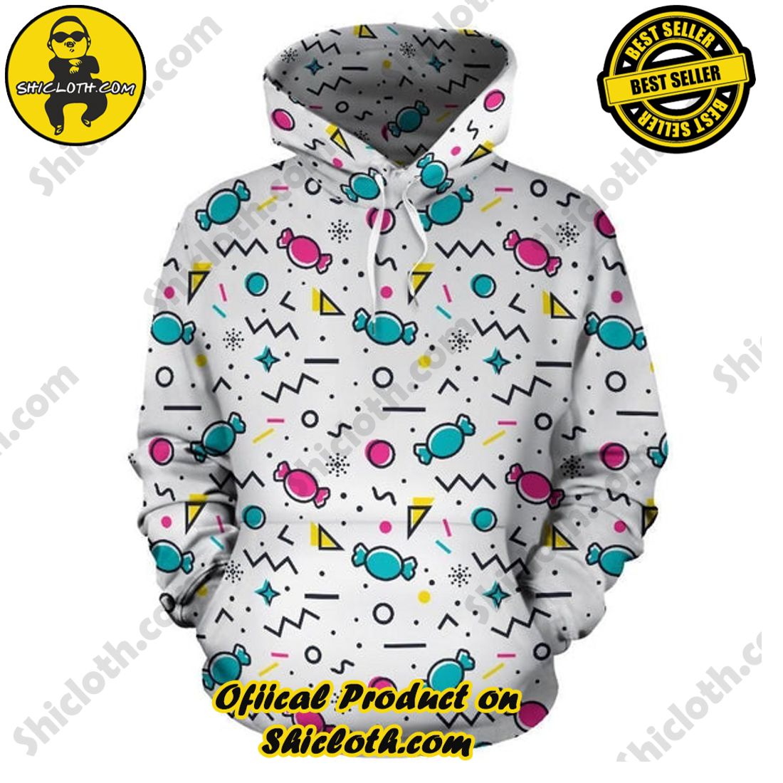 Shiclothshop's 3D Hoodies: The Ultimate Fashionable Gift for Everyone 12 Candy 3D All Over Print Hoodie