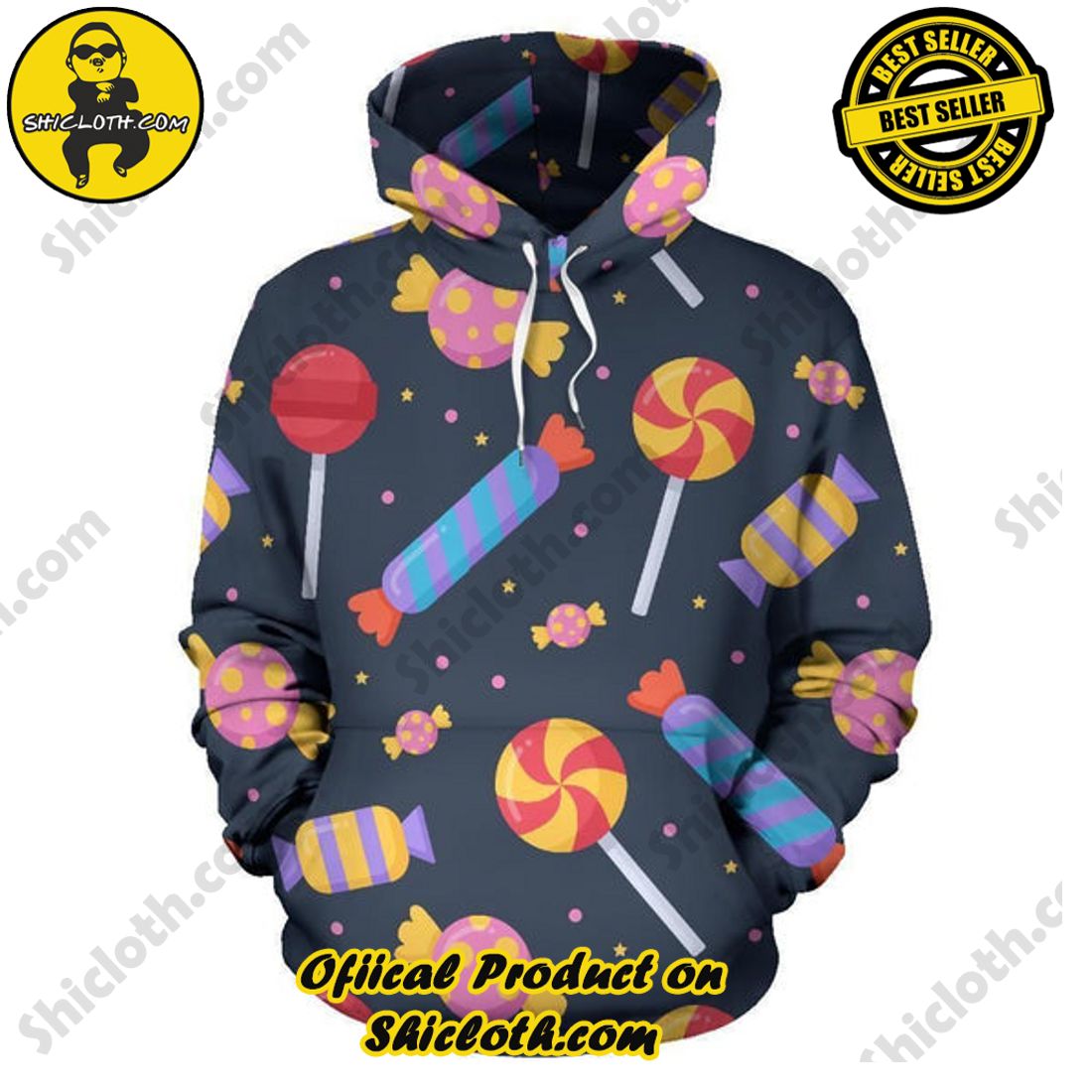 Shiclothshop's 3D Hoodies: The Ultimate Fashionable Gift for Everyone 13 Candy 3D All Over Print Hoodie Ver 2