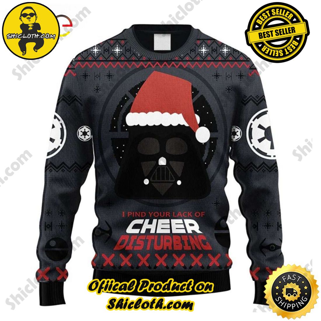 Best Seller and Hot Trending : Exploring Shicloth's NFL Ugly Sweater Collection 22 Cheer Disturbing Darth Vader, Star Ugly Sweater