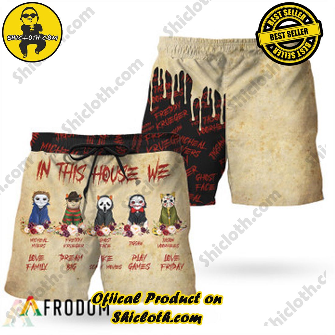 Best Seller And Hot Trending for Summer : Shiclothshop's Hawaiian Shirts 30 Chibi Friend Horror Character Movie Hawaiian Shorts