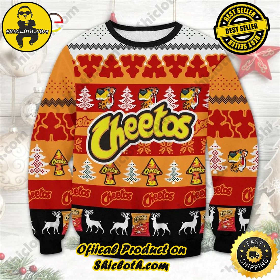 Shiclothshop's Sweaters: The Perfect Fashionable Gift for Everyone 10 Christmas Fast Food Ugly Sweater