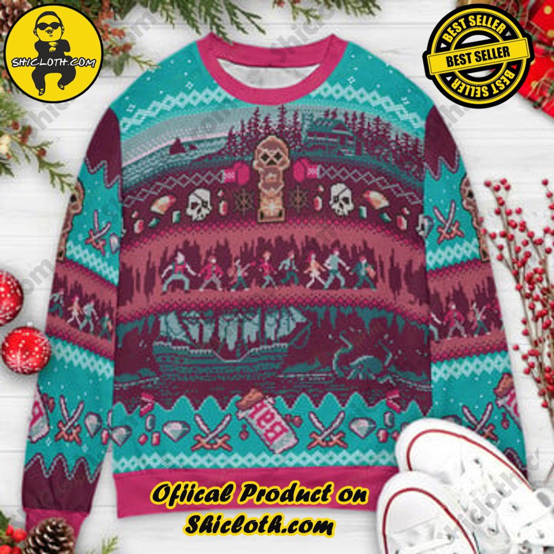 Hot Trending and Best Seller: Shiclothshop's Ugly Christmas Sweaters: Embrace Festive Fashion with Flair 14 Christmas in the Goondocks The Goonies Ugly Christmas Sweaters