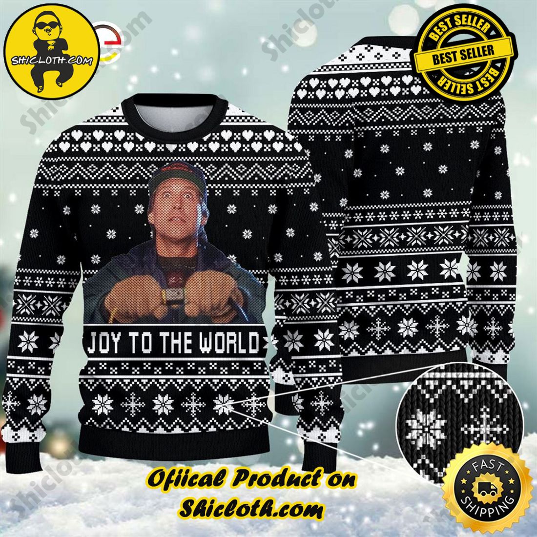 Hot Trending: Shiclothshop's Ugly Christmas Sweaters: Embrace Festive Fashion with Flair 7 Christmas Vacation Joy To The World Ugly Christmas Sweater