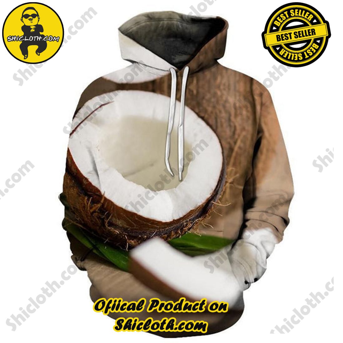 Shiclothshop's 3D Hoodies: The Ultimate Fashionable Gift for Everyone 19 Coconut 3D All Over Print Hoodie