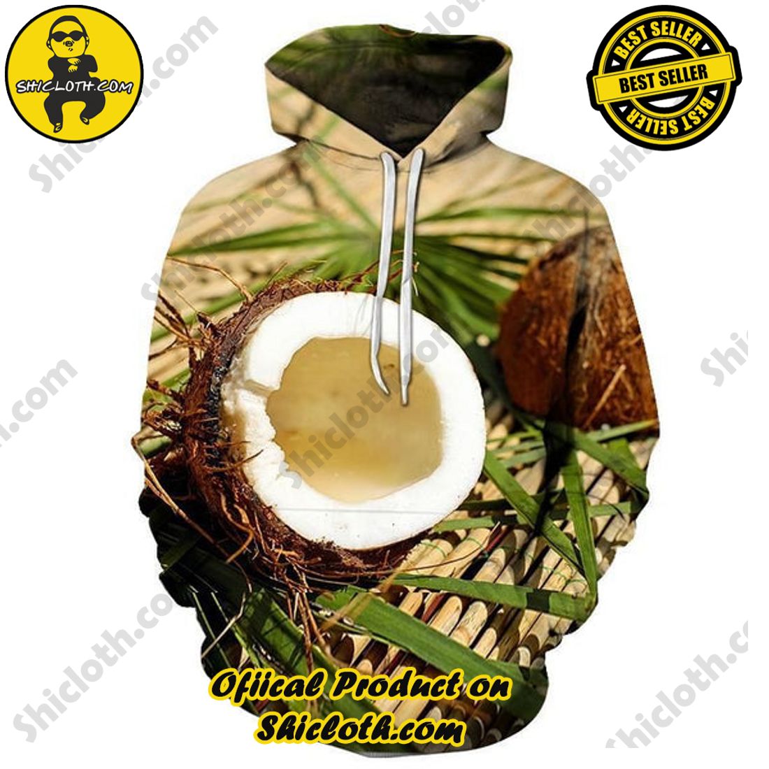 Shiclothshop's 3D Hoodies: The Ultimate Fashionable Gift for Everyone 20 Coconut 3D All Over Print Hoodie Ver 2