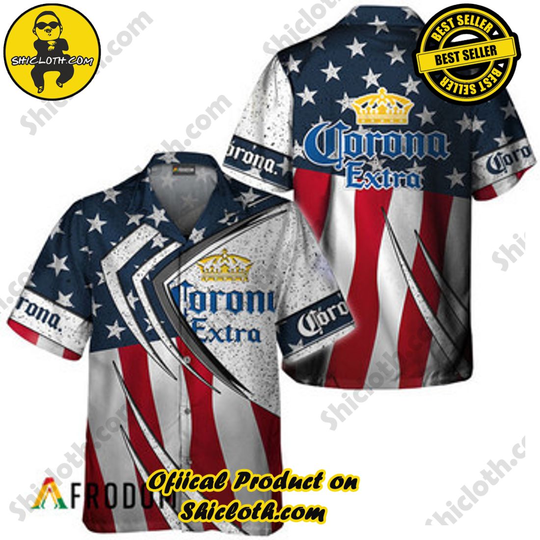 Fashion for Summer : Shiclothshop's Hawaiian Shirts 29 Corona Extra Fourth Of July Esports Hawaiian Shirts