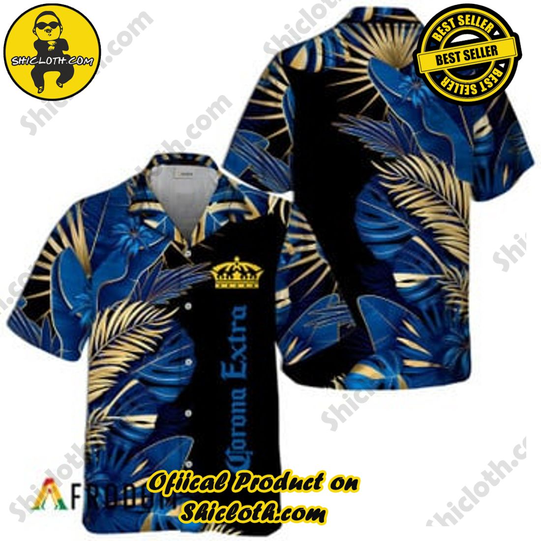 Fashion for Summer : Shiclothshop's Hawaiian Shirts 35 Corona Extra Tropical Palm Hawaiian Shirts