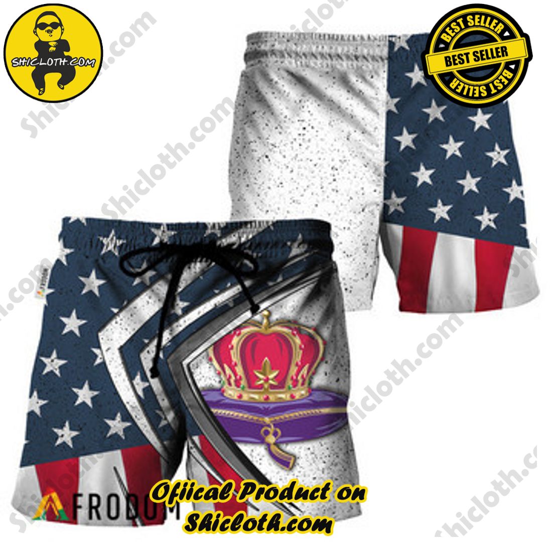 Fashion for Summer : Shiclothshop's Hawaiian Shirts 43 Crown Royal Fourth Of July Esports Hawaiian Shorts