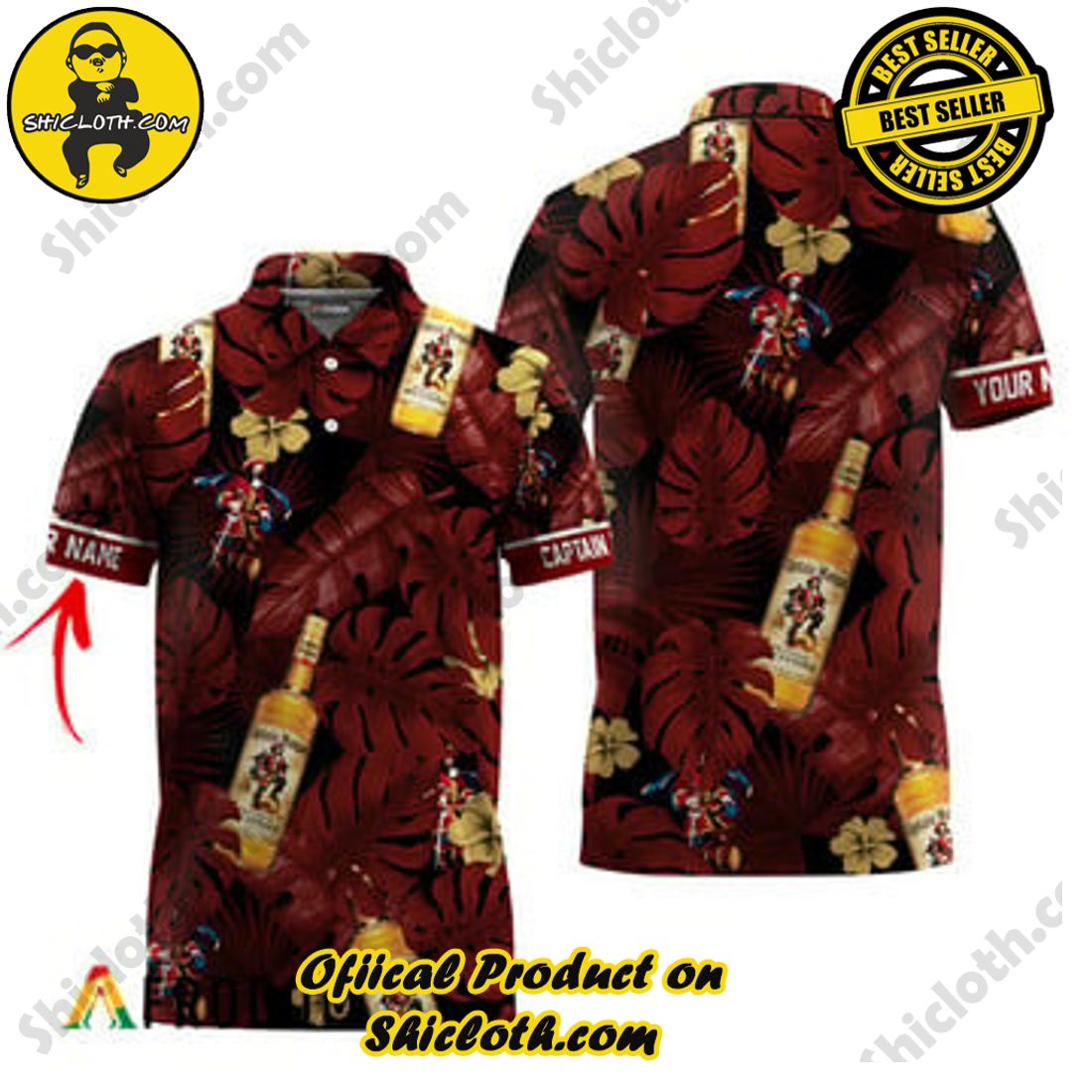 Fashion for Summer : Shiclothshop's Hawaiian Shirts 52 Customized Captain Morgan Tropical Hawaiian Polo Shirts