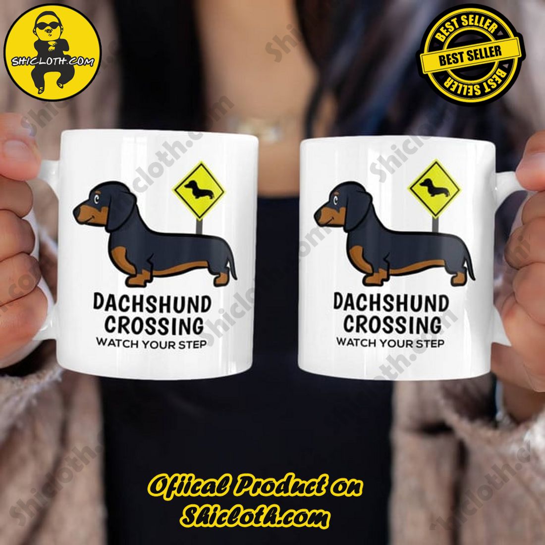 Dachshund Crossing Watch Your Step 3 Dachshund Crossing Watch Your Step - Image 3