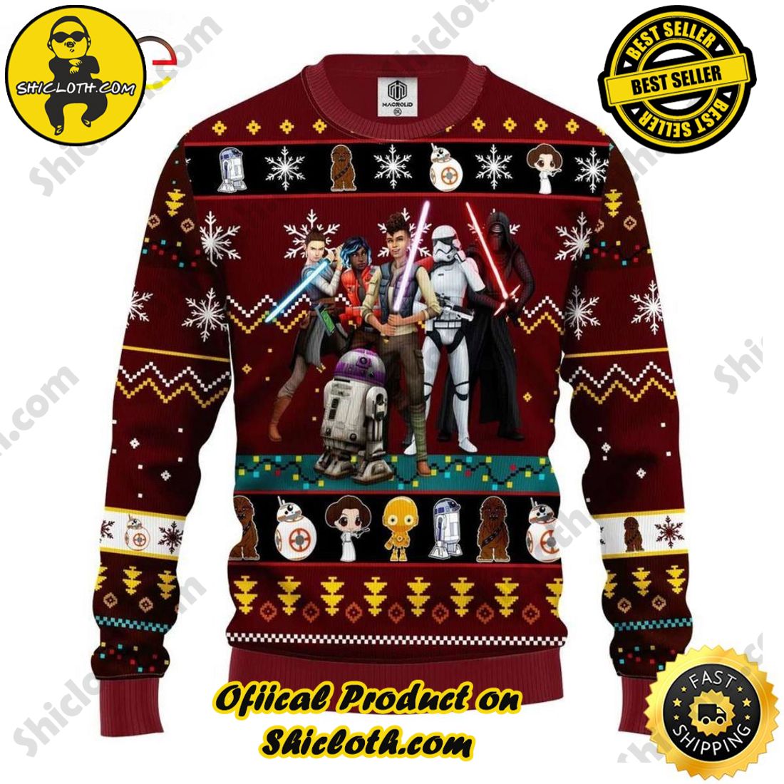 Best Seller and Hot Trending : Exploring Shicloth's NFL Ugly Sweater Collection 30 Dark R2 D2 Stormtrooper Darth Ugly Sweater