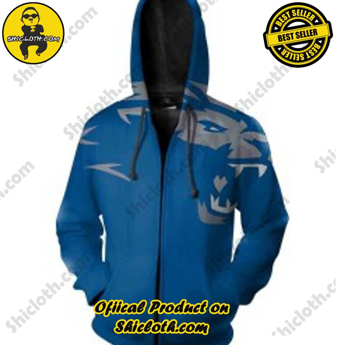 Best seller: Explore the Ultimate Personalized Style with Shiclothshop's 3D Custom Hoodies 18 Detroit Lions Big Logo Blue Men And Women Perfect For Fans 3D Custom Hoodie For Men