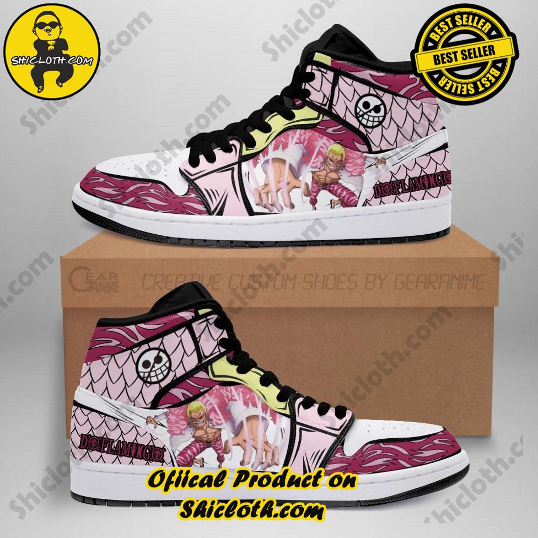 Shiclothshop's Air Jordan 1 Sneakers: Affordable Elegance and Uncompromised Quality 1 Doflamingo One Piece Air Jordan 1 Sneakers