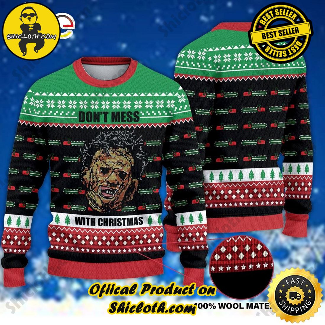 Hot Trending: Shiclothshop's Ugly Christmas Sweaters: Embrace Festive Fashion with Flair 20 Don’t Mess With Texass Christmas Ugly Sweater