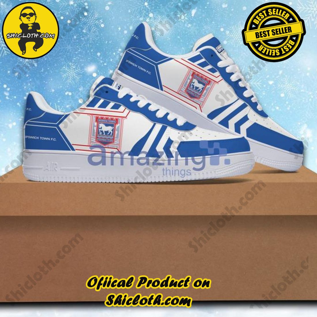 Hot Trending: Unveiling the Elegance of Shicloth's Air Force 1 Shoes Gift for All 15 EFL League One Ipswich Town F.C Air Force 1 Shoes