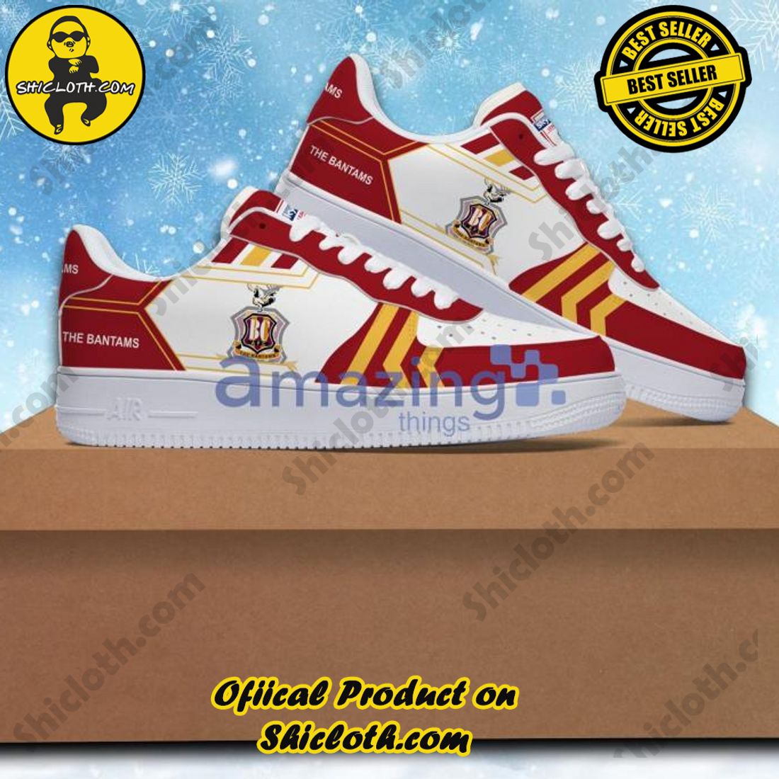 Hot Trending: Unveiling the Elegance of Shicloth's Air Force 1 Shoes Gift for All 24 EFL League Two Bradford City Air Force 1 Shoes