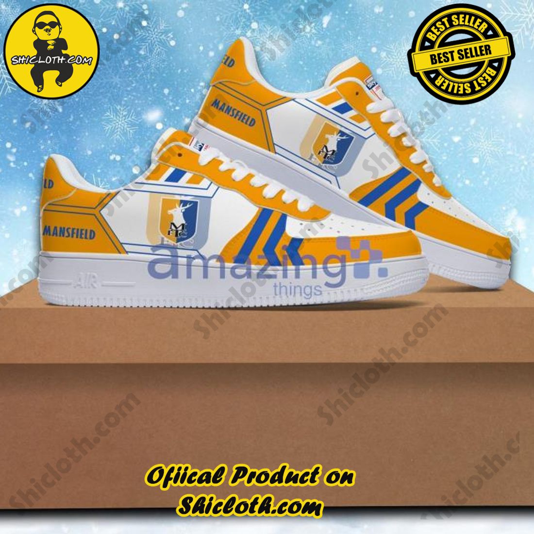 Hot Trending: Unveiling the Elegance of Shicloth's Air Force 1 Shoes Gift for All 34 EFL League Two Mansfield Town Air Force 1 Shoes