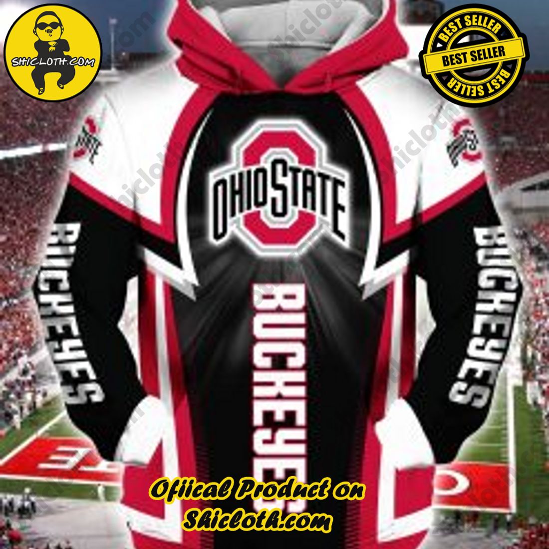 Hot Trending and Best Seller for Christmas: Shiclothshop's 3D Hoodies 5 Elevate Your Ncaa Style With Ohio State Buckeyes 3D Hoodie