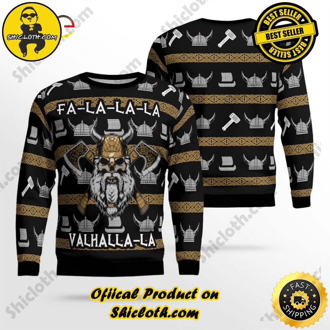 Hot trending for Christmas : Sweaters from Shiclothshop 14 Fa La La La Valhalla La Ugly Sweater Ideas