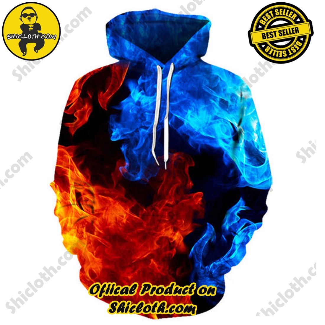 Shiclothshop's 3D Hoodies: The Ultimate Fashionable Gift for Everyone 26 Flame 3D All Over Print Hoodie
