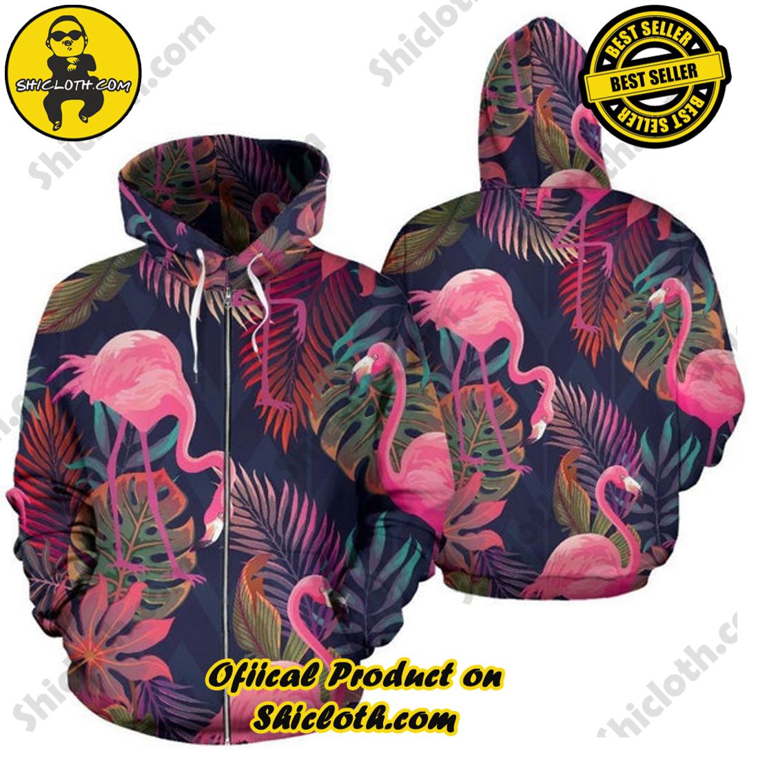 Best seller: Explore the Ultimate Personalized Style with Shiclothshop's 3D Custom Hoodies 22 Flamingo All Over Print 3D Custom Hoodie For Men Ver 1