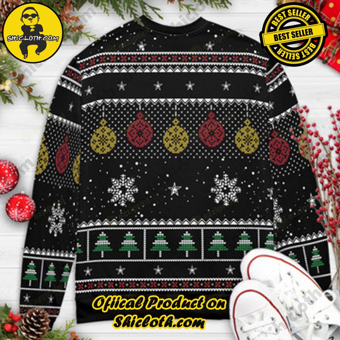 Fragile Leg Lamp A Christmas Story Ugly Christmas Sweaters 2 Fragile Leg Lamp A Christmas Story Ugly Christmas Sweaters - Image 2