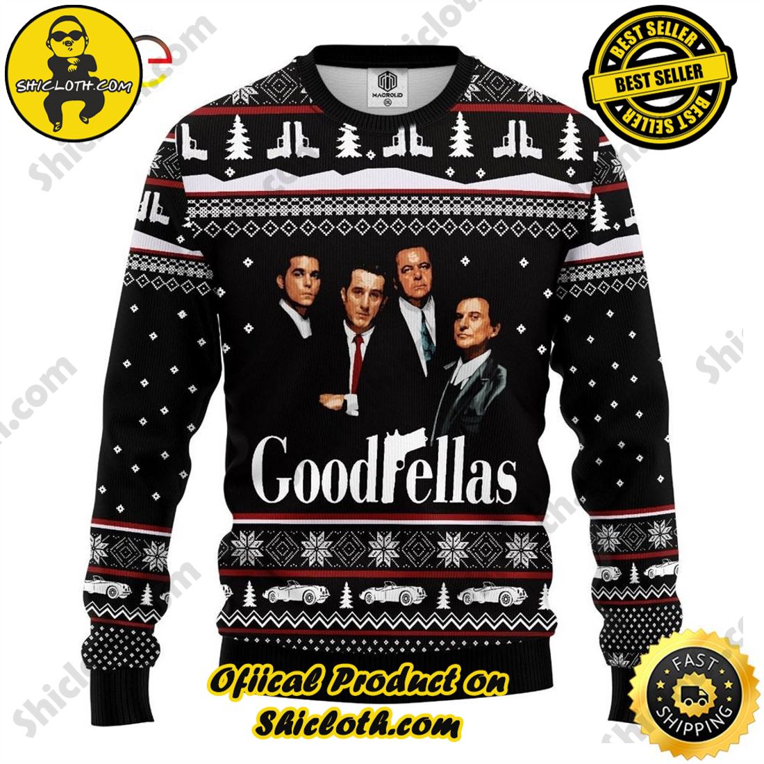 Hot Trending: Shiclothshop's Ugly Christmas Sweaters: Embrace Festive Fashion with Flair 38 Goodfellas Ugly Christmas Sweater