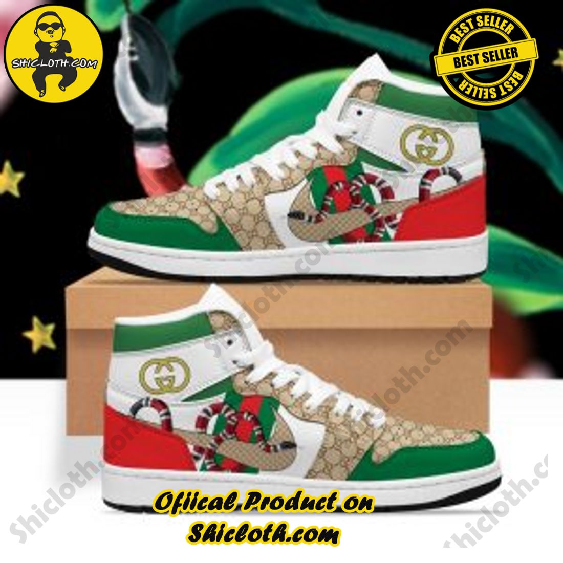 Shiclothshop's Air Jordan 1 Sneakers: Affordable Elegance and Uncompromised Quality 11 Gucci Air Jordan 1 Sneaker Hot 2023 Style 2