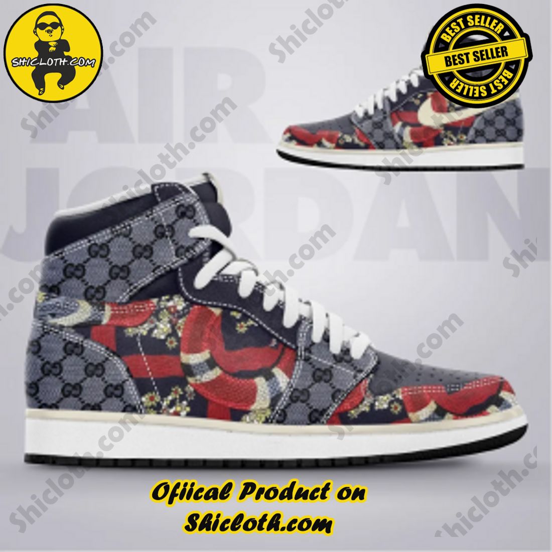 Shiclothshop's Air Jordan 1 Sneakers: Affordable Elegance and Uncompromised Quality 13 Gucci Air Jordan 1 Sneaker Hot 2023 Style 4