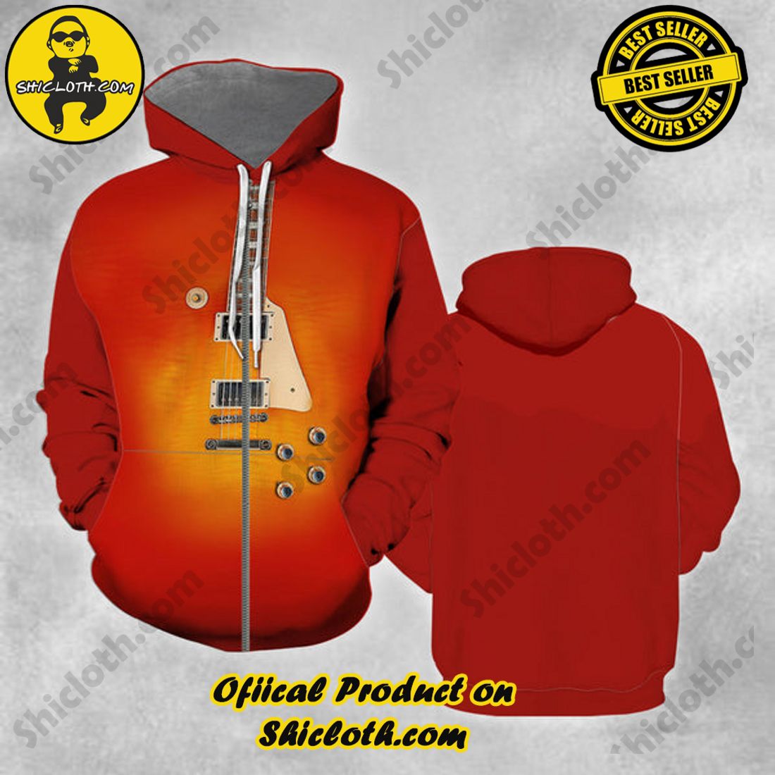 Shiclothshop's 3D Hoodies: The Ultimate Fashionable Gift for Everyone 37 Guitar 3D All Over Print Hoodie