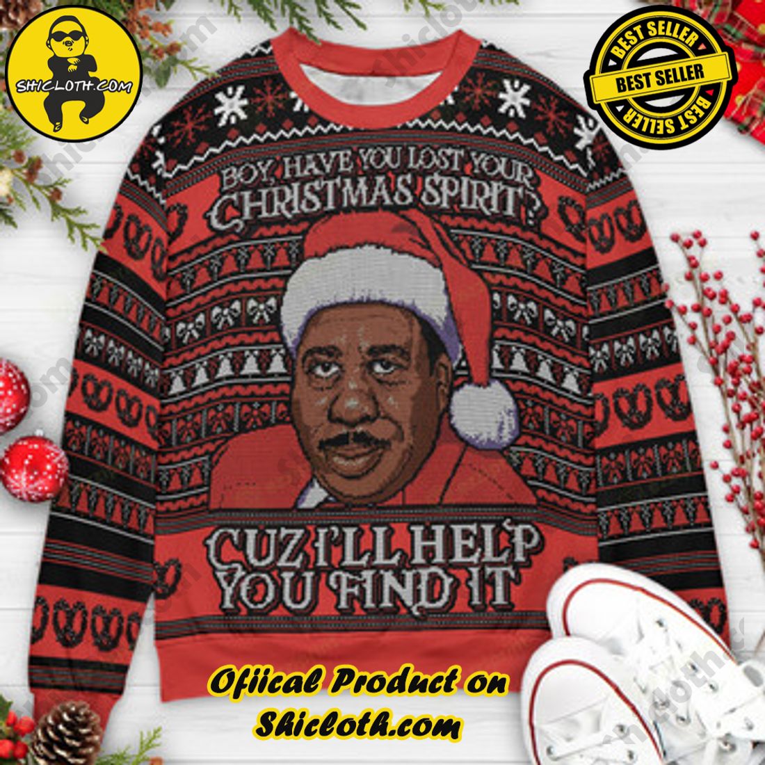 Hot Trending and Best Seller: Shiclothshop's Ugly Christmas Sweaters: Embrace Festive Fashion with Flair 39 Have You Lost Your Christmas Spirit Stanley Hudson The Office Christmas Ugly Christmas Sweaters