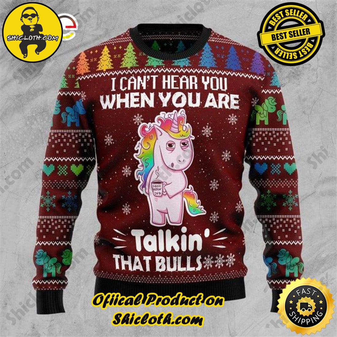 Best seller: Warm Up Your Holidays with Shiclothshop's Cozy Christmas Sweaters for a Peaceful Season 40 Hippie I Can‘T Hear You Ugly Christmas Sweater For Men & Women Christmas Gift Sweater