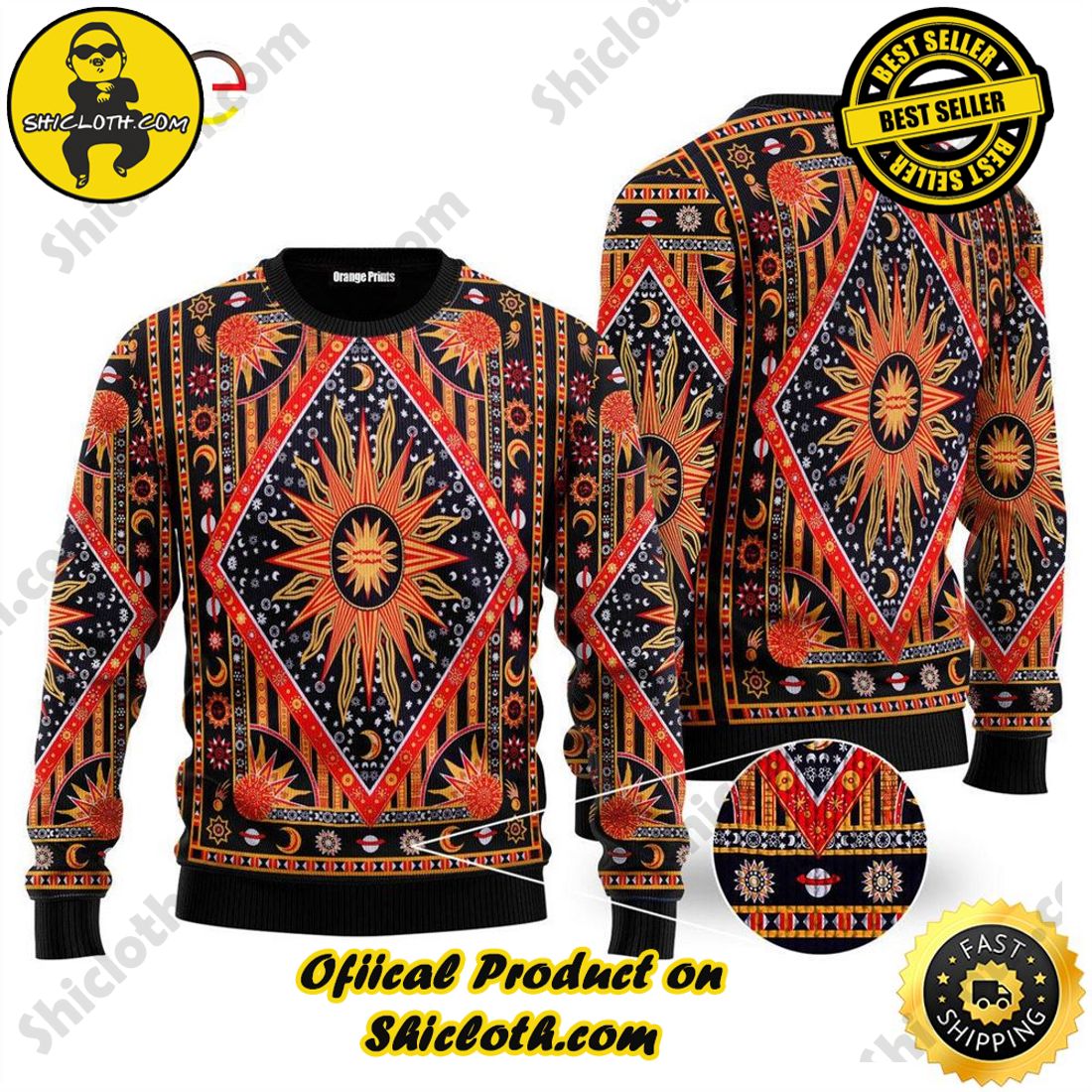 Hot trending for Christmas : Sweaters from Shiclothshop 18 Hippie Style Ugly Christmas Sweater Ugly Sweater Ideas