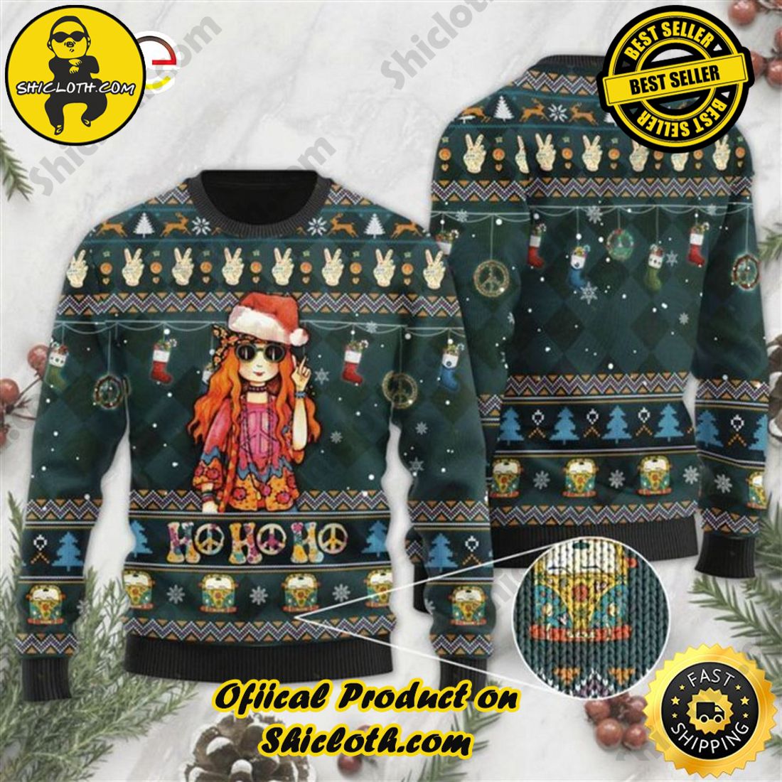 Hot trending for Christmas : Sweaters from Shiclothshop 23 Hippie Ugly Ugly Christmas Sweater Ugly Sweater Ideas